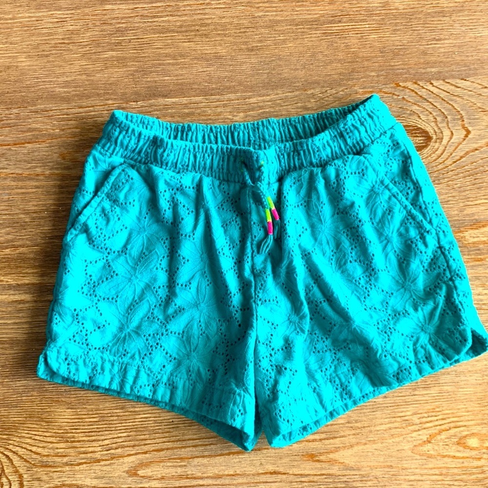 Cat & Jack Girls L(10/12) Teal Shorts